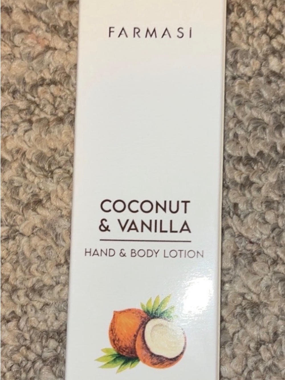 Farmasi Coconut & Vanilla Hand & Body Lotion - White and Brown Accents